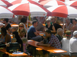 Bürger-Café auf dem Wochenmarkt