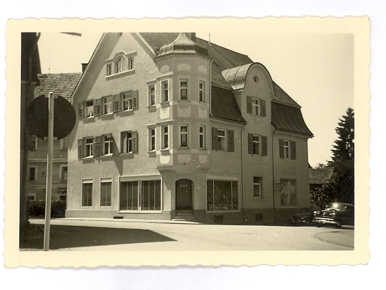  Aufnahme in schwarzweiß des Kaufhauses Eschenlohr Baujahr 1910 - das Bild wird mit Klick vergrößert 